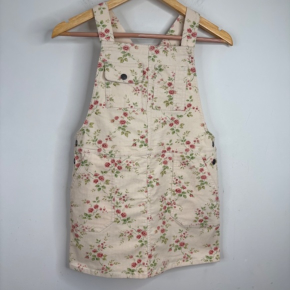 Polo Ralph Lauren Floral Corduroy Overall Dress 12 Cottage Preppy School READ - Picture 11 of 11